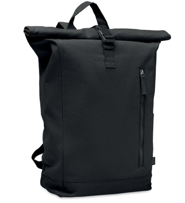 Rolltop rugzak gerecycled katoen - Afbeelding 3