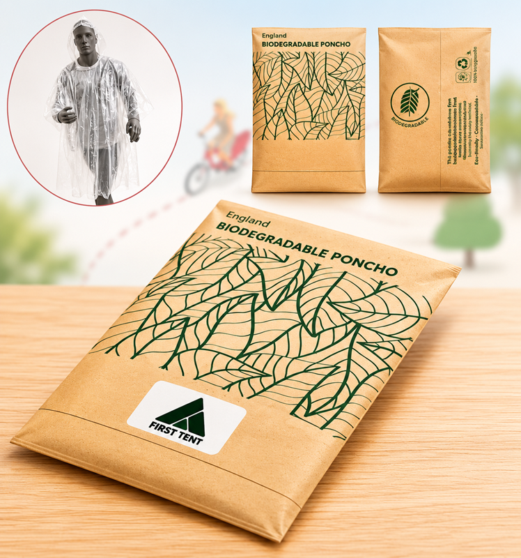 Biologisch Afbreekbare Regenponcho