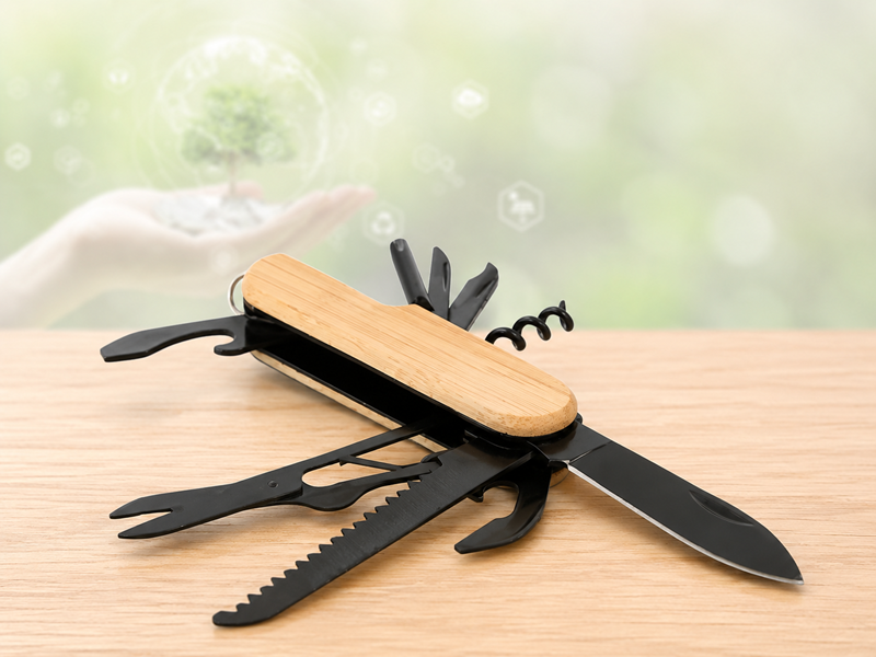 Multitool bamboe 9 functies