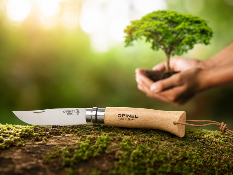 Opinel Inox No 08 Natural zakmes