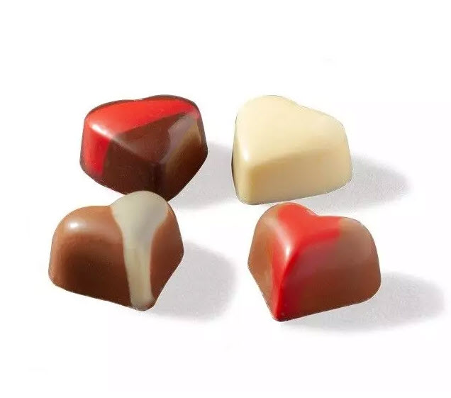Geschenkdoosje met 16 chocolade hartjes - Afbeelding 2