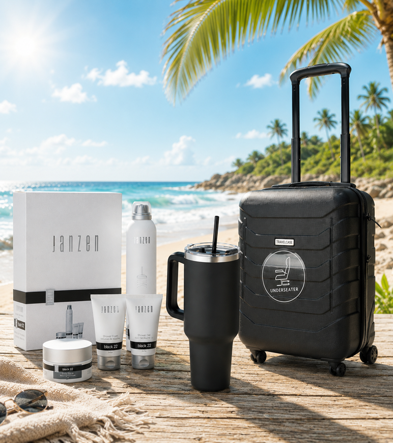 RELATIEGESCHENK ZOMERPAKKET: MEN’S TRAVEL TROLLEY