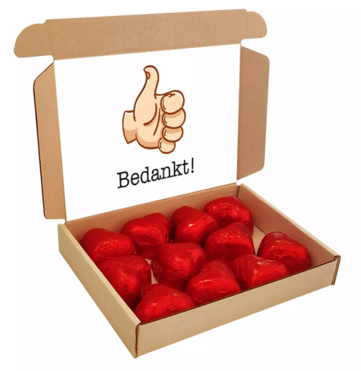 Brievenbusdoos hartjes met kaart - Afbeelding 2