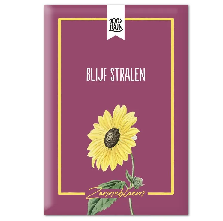 Bloemenzaadjes – Blijf stralen – Zonnebloem - Afbeelding 2