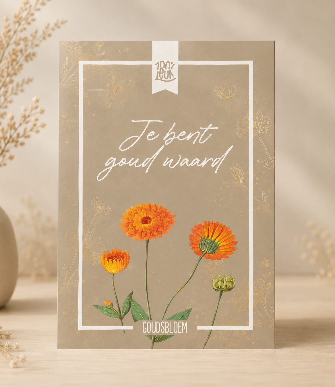 Bloemenzaadjes – Je bent goud waard – Goudsbloem
