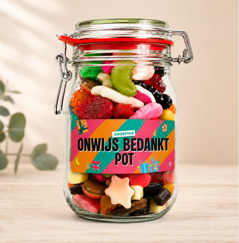 Snoeppot – Onwijs bedankt