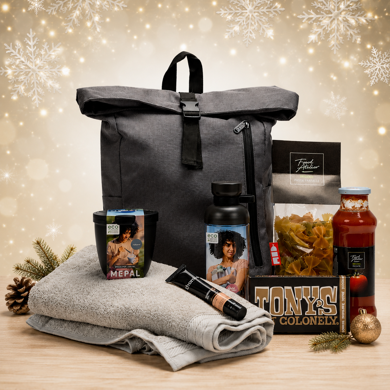 Duurzaam kerstpakket 2026 – Backpack