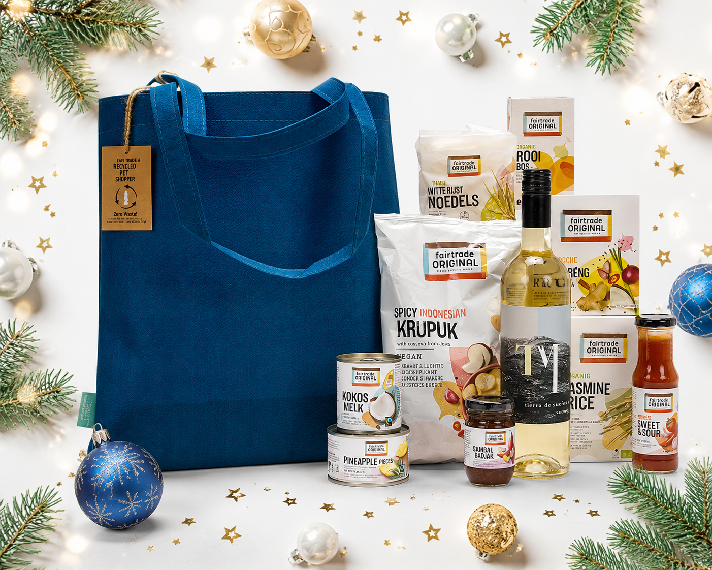 Duurzaam kerstpakket 2026 – Fair Trade