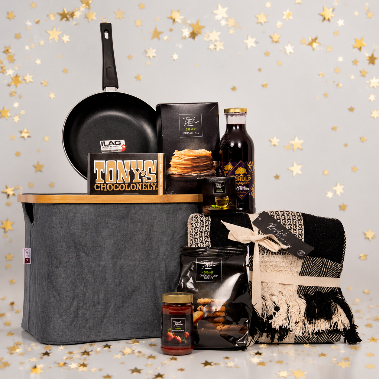 Duurzaam kerstpakket 2026 – Eco Basker Grey