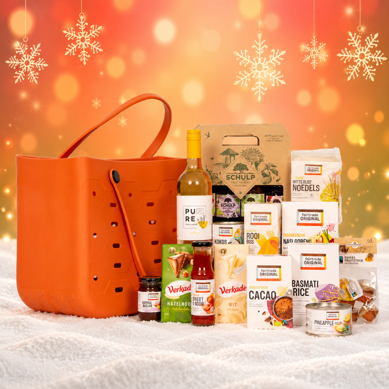 Duurzaam kerstpakket 2026 – Fair in a Bag